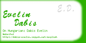 evelin dabis business card